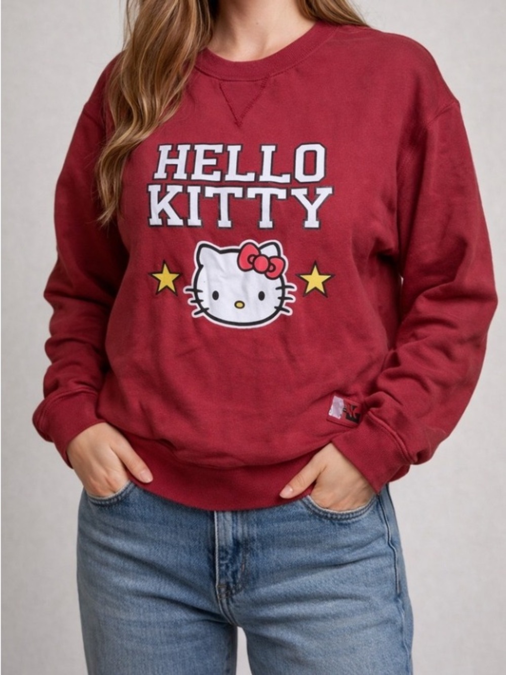 Hello Kitty Red Crewneck Sweatshirt size M. New with tags 🏷️